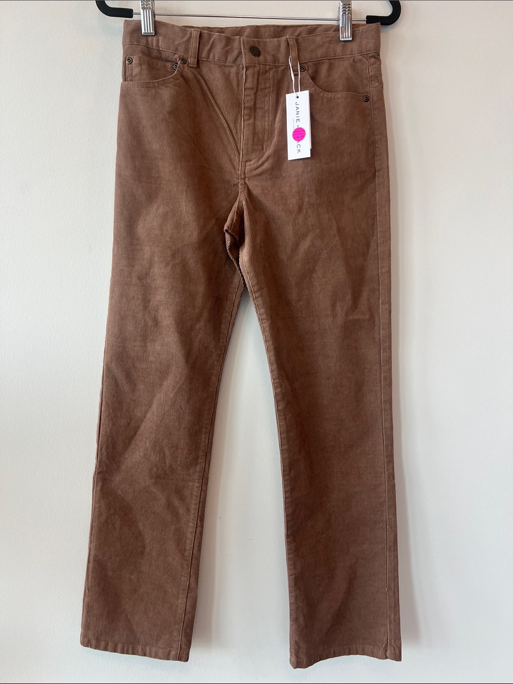 Janie and Jack Tan Corduroy Straight-Leg Pants